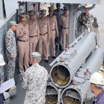 เสธ.ทร.ตรวจความพร้อมการฝึกยิงตอร์ปิโดMk.46ภาคทะเล