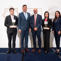 บลจ.เอไอเอ รับรางวัล Best Asset Manager ประเภทกองทุนหุ้น ติดต่อกันเป็นปีที่ 3