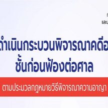 ศาลยุติธรรม ให้ความรู้กม. “การดำเนินกระบวนพิจารณาคดีอาญาชั้นก่อนฟ้องต่อศาล”