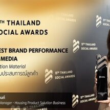 SCG Brand Official Platforms คว้ารางวัล Finalist Best Brand Performance On Social Media