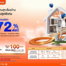 ธอส. ฉลองครบ 6 รอบ 72 ปี จัดสินเชื่อบ้านอัตราดอกเบี้ยต่ำ