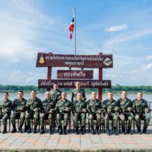 ผบ.ทร. ตรวจเยี่ยมหน่วยเรือรักษาความสงบเรียบร้อยตามลำแม่น้ำโขง เขตอุบลราชธานี