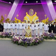 ฉลาด ขามช่วง นำคณะ ร่วมบันทึกเทปอาเศียรวาทถวายพระพรชัยมงคล สมเด็จพระบรมราชินี