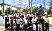 บิ๊กแก้ว-ลูกชาย ถวายผลไม้ “พระสยามเทวาธิราช” เสริมสิริมงคล
