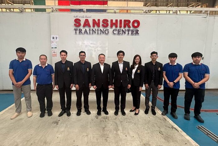 ‘อรรถการ’ ต้อนรับสถาบันเทคโนโลยีปทุมวัน เยี่ยมชมผลิตภัณฑ์ซันชิโร่