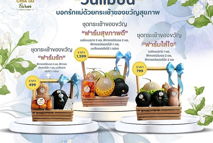 เจียไต๋ฟาร์ม ชวนส่งต่อความรักรับวันแม่ ด้วยกระเช้าผลไม้แทนใจและมื้อพิเศษแห่งความสุข